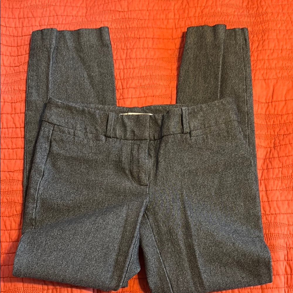 LOFT Gray Skinny Ankle Pull-on Pants